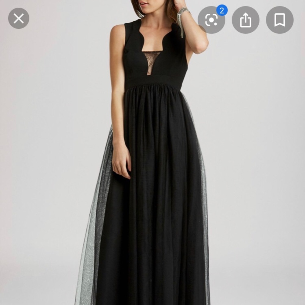 Black prom/gala/wedding dress, size0